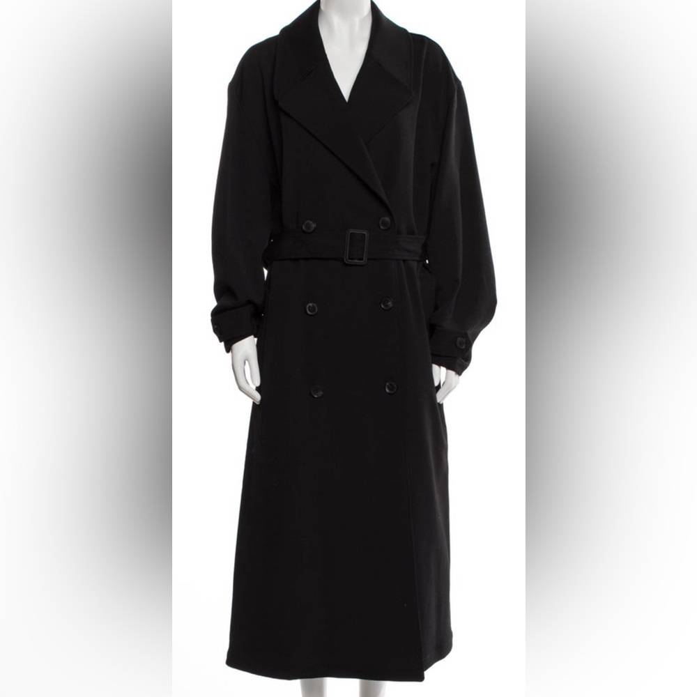 Nili Lotan Black Double-Breasted Coat NWT